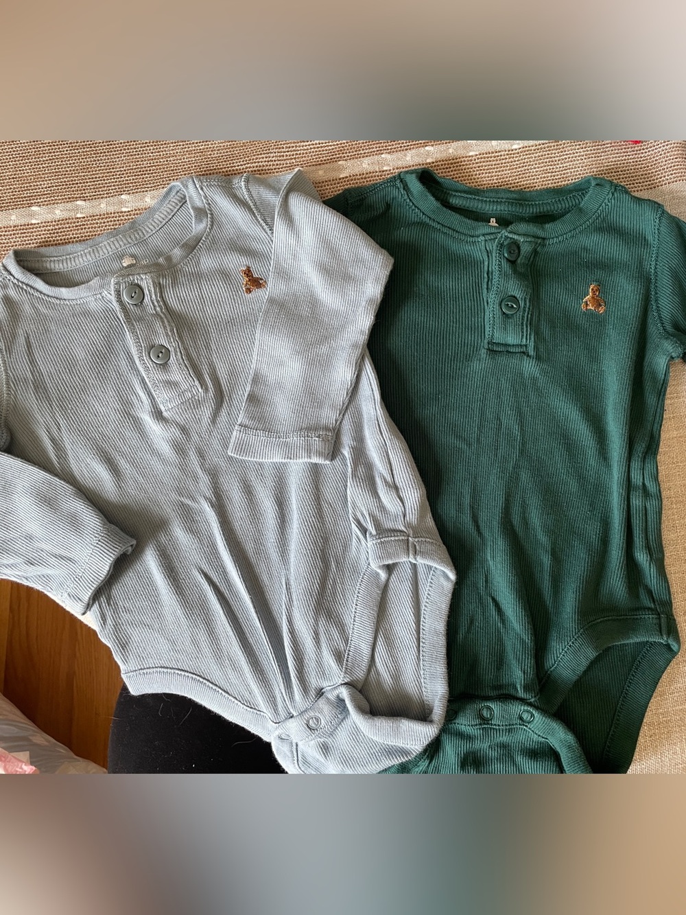 Baby Gap Long-Sleeve Ribbed Baby One-Piece Bodysuits
